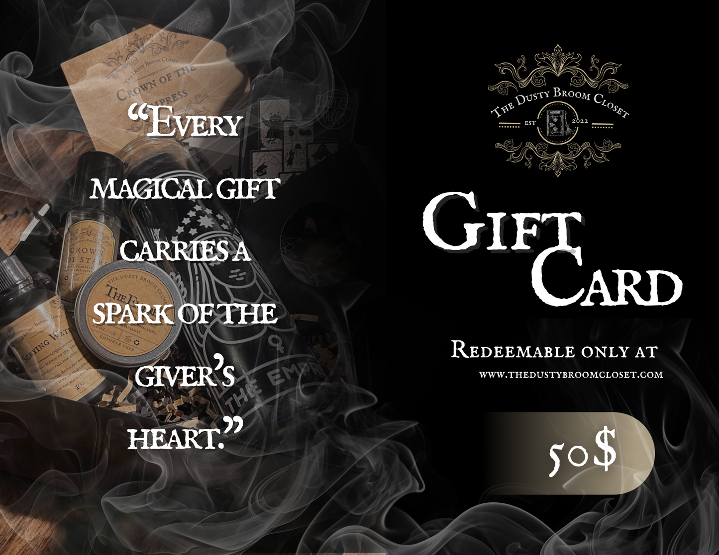 The Dusty Broom Closet Gift Card