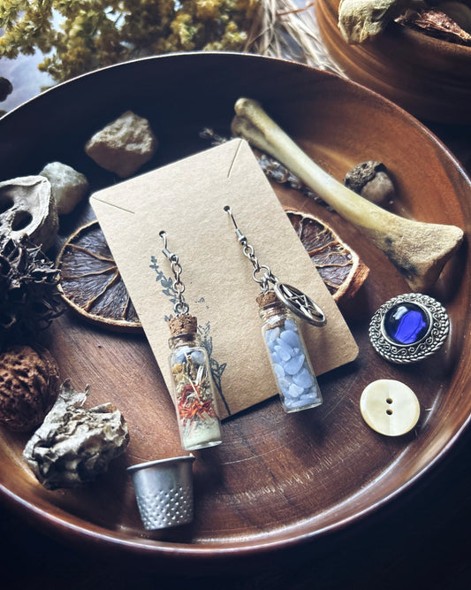 Psychic Awakening Spell Jar Earrings