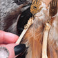 Golden Hamsa Feathers N Bone
