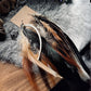 Full Feather Bobcat Earrings
