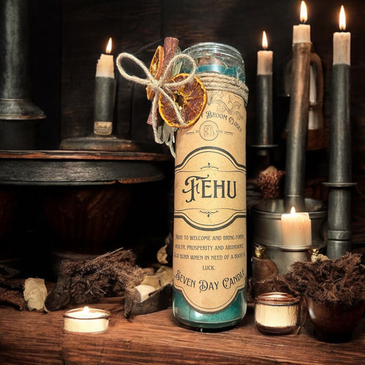 Fehu 7 Day Candle